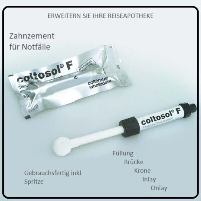 Dental Cement Filling Bridges Crowns Tooth Repair Hole Self Help Bomb Travel - Image 1 of 2