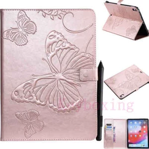 Embossed Smart Flip Leather Stand Case Cover For iPad 5th 6th Gen/Mini/Air/Pro - Picture 1 of 45