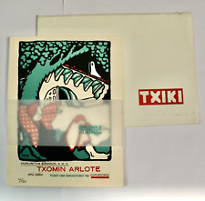 Limited Edition 3 Colour Graphic Prints x 19 By "Tziki" For Txomin Arlote, 2003