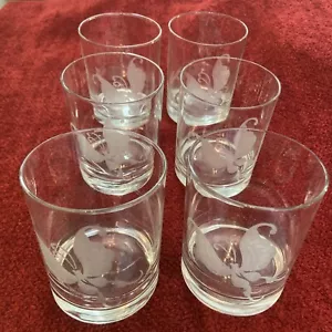 HIGHBALL VINTAGE NEIMAN MARCUS BUTTERFLY inciso highball, tumblers nuovi di zecca - Foto 1 di 7