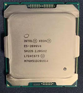 SR2JS Intel Xeon E5-2699 V4 2.2GHz 9.6GT/s 22 Cores 55 MBxLGA2011-3 CPU - Picture 1 of 2