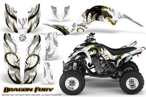 YAMAHA RAPTOR 660 GRAPHICS KIT CREATORX DECALS STICKERS DRAGON FURY YW - Picture 1 of 1