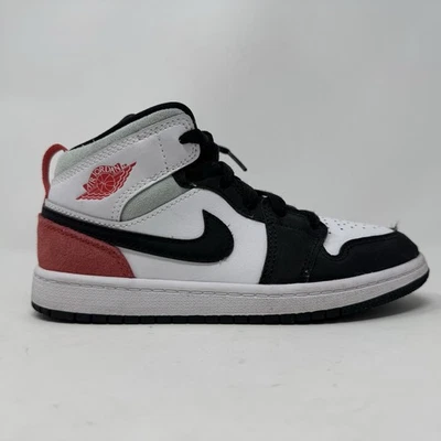 Nike Jordan 1 Mid SE TD White Red Black Toe Igloo Union Size 1.5Y BQ6932-100 - Image 1 of 4