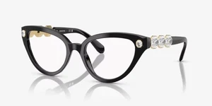 Swarovski SK2028 1066 Color Shiny Black 53-19-145 Brand New - Picture 1 of 5