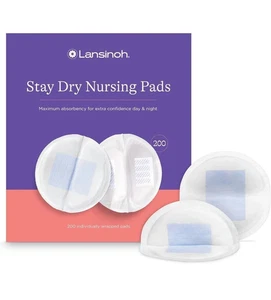 Lansinoh Stay Dry Disposable Nursing Soft Super Absorbent Breast Pads 200 Count! - Picture 1 of 6