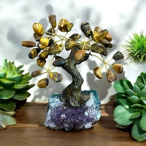 Tigerauge Kristallbaum Tigerauge Baum Edelsteinbaum Tigerauge Edelsteinbaum Feng Shui - Bild 1 von 1