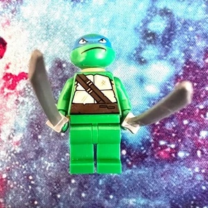 Lego Leonardo Minifigur Teenage Mutant Ninja Turtles selten Lot B KEINE RISSE - Bild 1 von 2