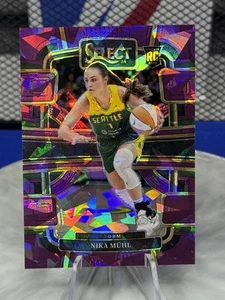 Panini Select WNBA 2024 - Concourse Nika Muhl #27 Purple Ice Prizm (RC) 45/149 - Imagen 1 de 4