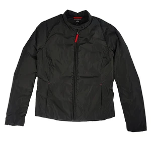 UNIQLO x Ines de la Fressange Womens Small Down Puffer Moto Jacket Black Quilted - Picture 1 of 11