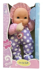 I'M SO SOFT Baby Girl Pink Doll Pink with Ladybug Dream Collection 12" Plush New - Picture 1 of 2