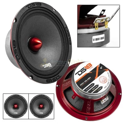 2 ﻿﻿﻿DS18 PRO-X8.4BM 8" Altavoces Bullet 550W 4 ohmios Par de altavoces de rango medio Foto 1 de 4
