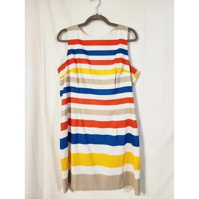 Vestido justo elástico Kim Rogers tamanho 18 $72 amarelo laranja verão outono brilhante - Imagem 1 de 4