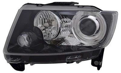 Scheinwerfer links für Jeep Compass MK49 Grand Cherokee WK2 Schwarz LWR Motor - Bild 1 von 4