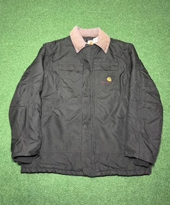 Vintage 90s Carhartt Full Zip Blacked Faded Corduroy Collar XL Arctic Jacket - Bild 1 von 7
