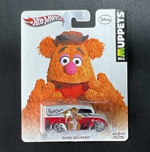 2012 Hot Wheels Premuim Pop Culture The Muppets Fozzie Bear Dairy Delivery - Picture 1 of 6
