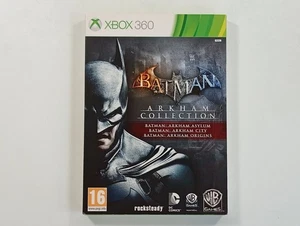 BATMAN ARKHAM TRILOGY XBOX 360 PAL-FR OCCASION (DLC USED) - Picture 1 of 7