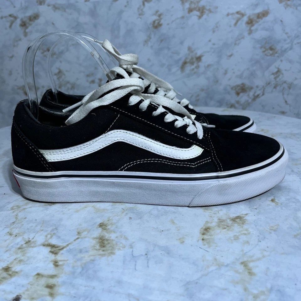 Vans Old Skool OTW женщин размер 8,5 туфли черный белый замши повседневный низкий кроссовок - Изображение 1 из 4