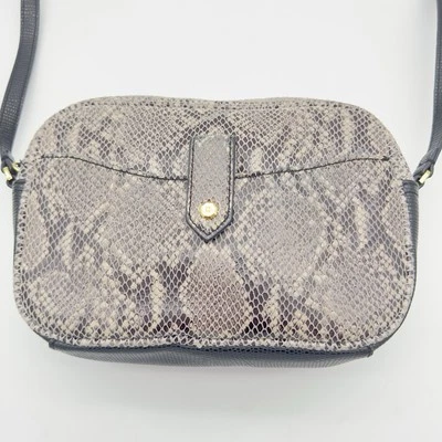 GILI Cuero Genuino Estampado Piel de Serpiente Bandolera Cuero Cartera Bolso de Hombro Foto 1 de 4