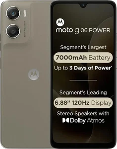 Motorola Moto G06 Power Oak Factory Unlocked 4GB RAM 64GB Storage NO TARIFF USA - Picture 1 of 7