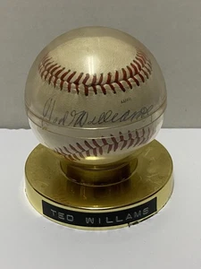 Ted Williams Autographed Rawlings Baseball BAS HOF Boston Red Sox READ - Picture 1 of 6
