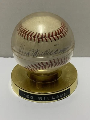 Ted Williams Autographed Rawlings Baseball BAS HOF Boston Red Sox READ - Image 1 of 4