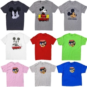 Mickey Mouse Disney Men's Officially Licensed Graphic Print Tee T-Shirt - Picture 1 of 14