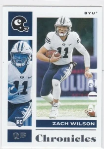 2021 Panini Chronicles Draft Picks Zach Wilson Rookie Card #4 RC New York Jets - Picture 1 of 2