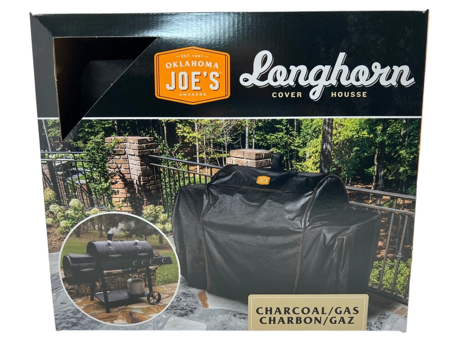 Oklahoma Joe's Charcoal Gas Combo Smoker Grill Cover Longhorn 9577