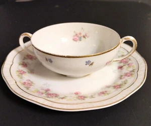 Haviland Limoges France Teetasse CH Felduntertasse, Bayern ZS+C Orleans Antik Goldrand - Bild 1 von 8