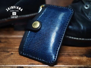 Lizard Skin  Credit Card Case  / Hand Sewing / From Japan - Picture 1 of 12