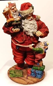 Nello Spirito Dipartimento 56 FIGURINA Gioia al Mondo BABBO NATALE+ELF HELPERS ALTA 9,5" - Foto 1 di 12