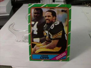 1986 Topps Football #284 - Louis Lipps - Pittsburgh Steelers 86-049 - Bild 1 von 2