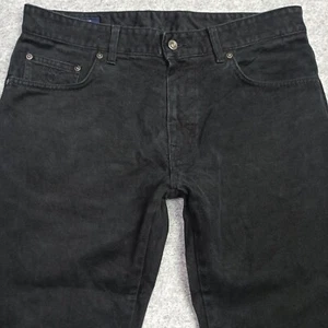 GANT Tyler Hombre Algodón Peinado Vaqueros W33 L30 ( Label: W34 L32) Negro Recto - Imagen 1 de 13