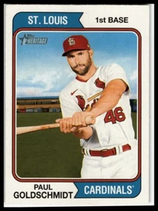 2023 Topps Heritage #307b Paul Goldschmidt - Picture 1 of 2