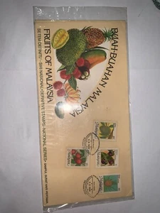 malaysia 1986 fdc definitive fruits first day cover 4v - Picture 1 of 2