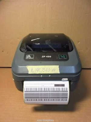 Zebra ZP450 USB Thermal Label Printer 104mm 203Dpi 1,192,820 INCH PRINTING LINES - Bild 1 von 3