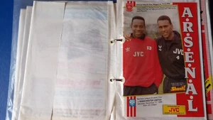 Arsenal v Manchester United Man Utd League 1988/89 Season *FREE POST* - Picture 1 of 1