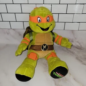 Build A Bear Michelangelo Teenage Mutant Ninja Turtles 2023 con caparazón - Imagen 1 de 7