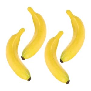 4pcs Artificial Banana Models Plastic Banana Decoration Fake Fruit Models - Picture 1 of 12