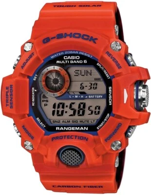 Casio G-Shock Rangeman Kobe City Fire Department Tie-Up Gw-9400Fbj-4Jr Uomo - Immagine 1 di 2