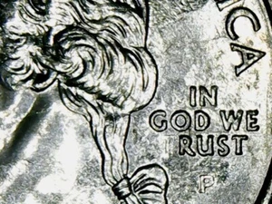 2005 P Uncirculated In God We Rust (Faded T) Kansas State Quarter - Picture 1 of 3