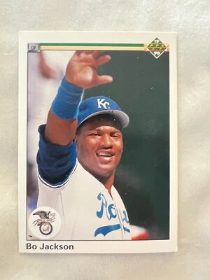 **Precio de fin de venta** 1990 Upper Deck - #75 Bo Jackson 2 TARJETA DE ERROR Foto 1 de 2