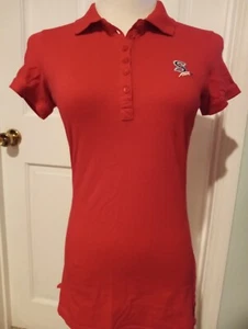 Women's Spokane Indians Polo Shirt Collared Tag Size Medium LONG Fit SMALL - Picture 1 of 3