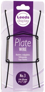 No.3 Black Wire Plate Hanger Support : 19-25cm 7.5-10" Leeds Display  : PW30BKL  - Picture 1 of 3