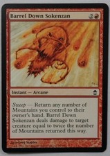 MAGIC THE GATHERING SAVIORS OF KAMIGAWA RED BARREL DOWN SOKENZAN INSTANT CARD