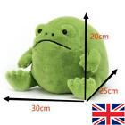 NEW Ricky Rain Frog Plush Toy Green Grumpy Frog Soft Doll Kids Gift 20cm UK