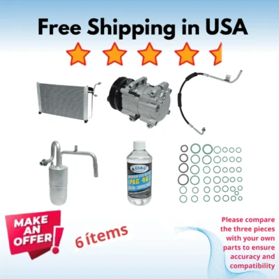 Compressor, Condenser & Driers A/C Fit Ford Taurus 1994-1995, Mercury Sable 1994 - Image 1 of 4