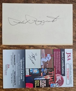 Phil Rizzuto Signed Index Card JSA Certified - Picture 1 of 1