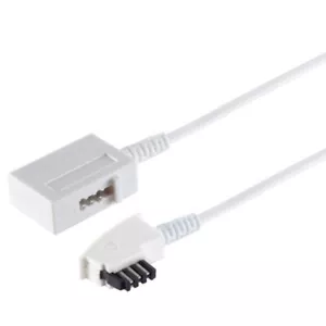 FRITZ!Box TAE Verlängerungskabel TAE-F Stecker auf TAE-F Kupplung Weiss - Picture 1 of 5