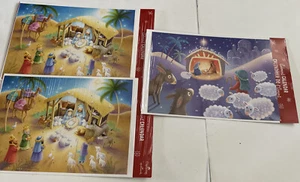 3 Hallmark Advent Calendars Jesus Is Born Dayspring 12 1/2" Long Christmas New - Picture 1 of 3